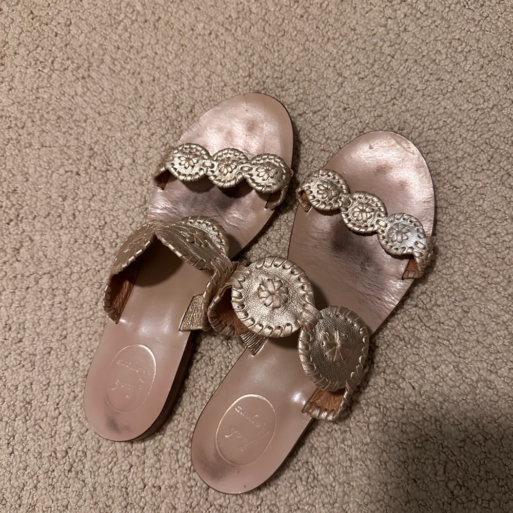 Jack Rogers Gold Women's Sandals